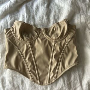 URBAN leather corset top